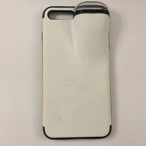 The size is 6 inches and a half. The colors are black and white.